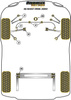 Tuleja przedniego górnego wahacza - regulacja kąta pochylenia Powerflex Black Series Audi A6 / S6 / RS6 & A6 / S6 / RS6 C5 (1997-2005)\A6 Avant (1998 - 2001) PFF3-203GBLK