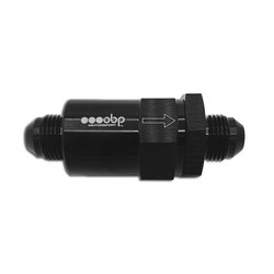 OBP compact in line fuel filter AN8