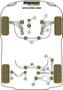 Przednia tuleja przedniego wahacza Powerflex Black Series Volkswagen Vento Models & Vento A5 (2005 - 2010) PFF85-501BLK