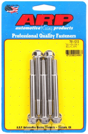 ARP M8 x 1.25 x 80 hex SS bolts (5pcs)