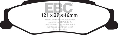 DP51160NDX - Zestaw klocków hamulcowych seria BLUESTUFF NDX EBC Brakes