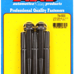 ARP "3/8""-24 x 3.000 hex 7/16 wrenching black oxide bolts" 5pcs