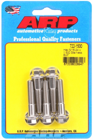 Śruby ARP "5/16""-24 x 1.500 hex SS bolts" (5pcs)