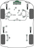Tuleja tylnego wahacza wleczonego Powerflex Heritage Collection Saab 96 (1960-1979) PFR66-414H