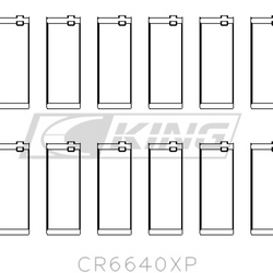 King Conrod Bearing Shell BMW M20, M50 2.0L, 2.5L, 2.7L - CR6640XP STDX