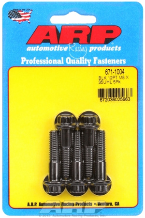 Śruby ARP M8 x 1.25 x 35 12pt black oxide bolts (5pcs)
