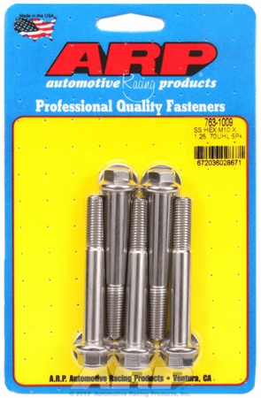 ARP M10 x 1.25 x 70 hex SS bolts (5pcs)