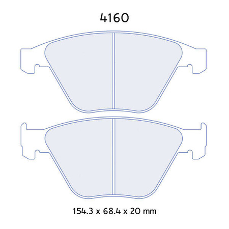 Carbone Lorraine RC6 brake pads - BMW E82 M Coupe (all)