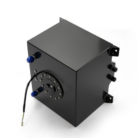 IRP juodas 30L aliuminio kuro bakas su degalų lygio jutikliu