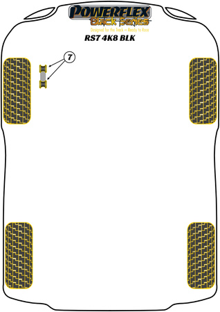 Front Anti Roll Bar Link Bush 10mm Powerflex Polyurethane Bush Black Series Audi A7 / S7 / RS7 A7 / S7 / RS7 4K8 (2018 on) RS7 4K8 (2018 on) PFF3-913-10BLK