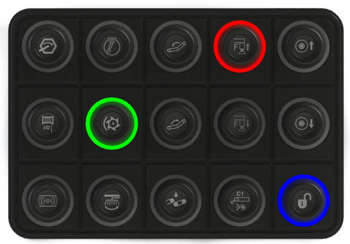 CAN Keyboard Ecumaster - 15 RGB buttons