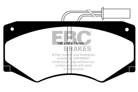 DP721 -EBC Brakes ULTIMAX2 sorozatú fékbetét készlet