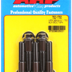 Śruby ARP "3/8""-24 x 1.750 hex black oxide bolts" (5pcs)