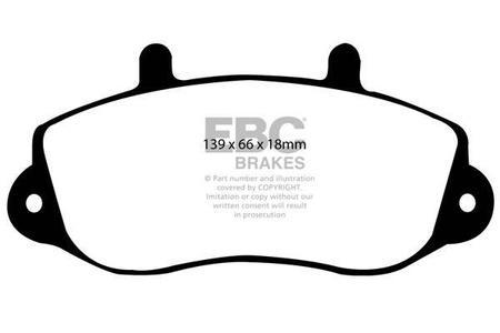 DP1182 -EBC Brakes ULTIMAX2 sorozatú fékbetét készlet
