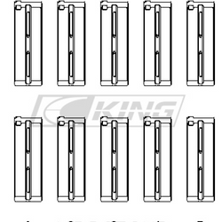King pagrindinio guolio apvalkalas HONDA F20C, F22C, 16V - MB5673XP0.25