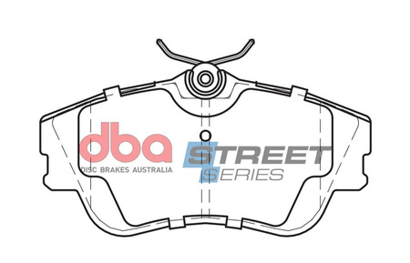 Vordere DBA-Bremsbeläge Street Series, halbmetallisch – DB1349SS