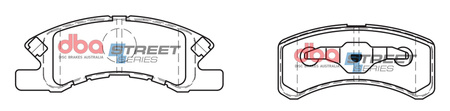 DBA Brake Pads Utcai sorozat első fékbetétek Kerámia - DB1912SS