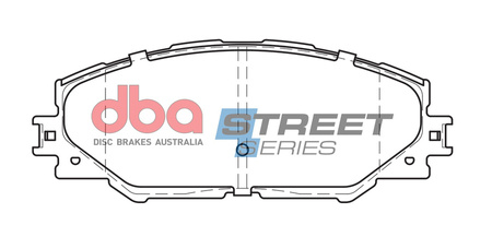 Bremsbeläge vorne DBA Brake Pads Street Series Ceramic - DB1801SS TOYOTA Auris ZWE150 ZWE186 Harrier XU60 Mirai Prius Plus ZVW40 Rav 4
