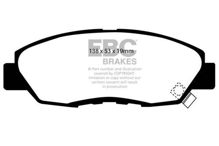 DP812 - Ein Satz Bremsbeläge serie ULTIMAX2 EBC Brakes