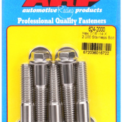Śruby ARP "7/16""-14 X 2.000 hex 1/2 wrenching SS bolts" (5pcs)
