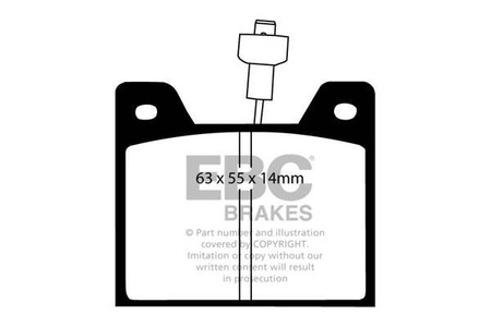 DP292 - Stabdžių trinkelių rinkinys ULTIMAX2 serija EBC Brakes