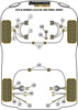 Rear Lower Spring Mount Outer Bush  Powerflex Polyurethane Bush Black Series Alfa Romeo GTV & Spider 916 2.0 & V6 (1995-2005) PFR1-714BLK