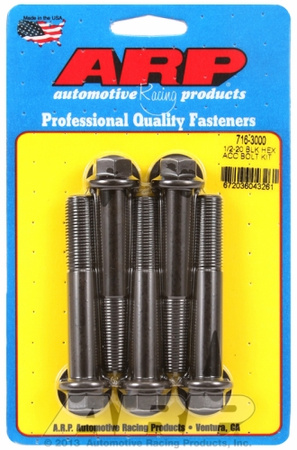 ARP Bolt Kit 1/2-20 x 3.000 Black Oxide Hex