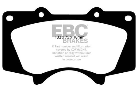 DP41657R - Zestaw klocków hamulcowych seria YELLOWSTUFF EBC Brakes
