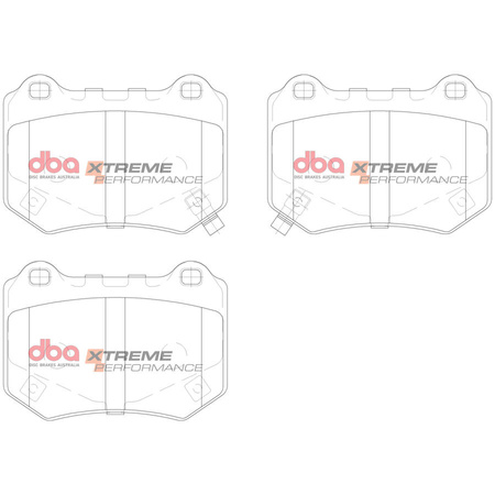 Klocki hamulcowe tylne DBA Brake Pads Xtreme Performance Hawk HB914x.580 - DB15007XP SUBARU WRX STi