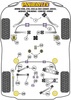 Ride Height Adjuster Shim Powerflex Polyurethane Bush Road Series BMW 3 Series E90, E91, E92 & E93 (2005-2013) E9* Sedan / Touring / Coupe / Conv PFR5-427