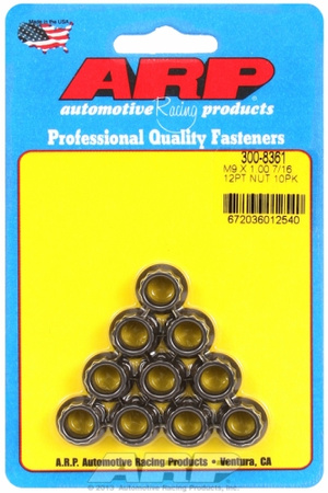 ARP M9 x 1.00 12pt nut kit (10pcs)