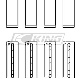 Panewki główne King Racing NISSAN VQ35DE - MB4058XP