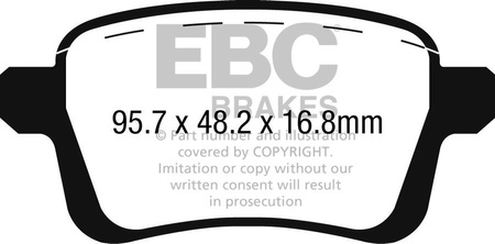 DPX2249 - Ein Satz Bremsbeläge serie ULTIMAX2 EBC Brakes
