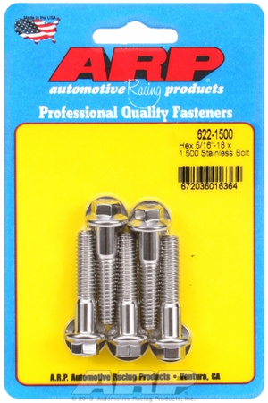 ARP "5/16""-18 x 1.500 hex SS bolts"