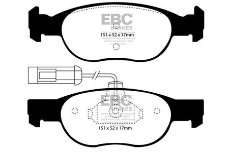 DP21059 - Zestaw klocków hamulcowych seria GREENSTUFF EBC Brakes