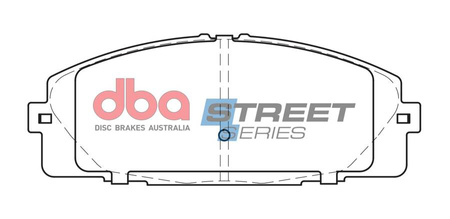 Klocki hamulcowe przednie DBA Brake Pads Street Series Semi-metallic - DB1772SS