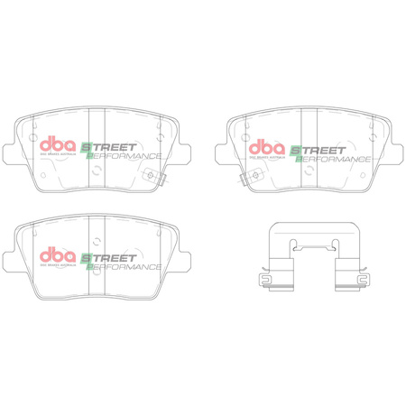 Klocki hamulcowe tylne DBA Brake Pads Street Performance - DB15013SP HYUNDAI i-30 N PD