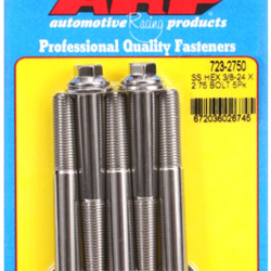 ARP "3/8""-24 x 2.750 hex SS bolts" (5pcs)