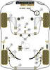 Tuleja mocowania przedniego stabilizatora 25mm Powerflex Black Series BMW Z Series & Z3 inc M (1994 - 2002) PFF5-310-25BLK