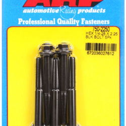 Śruby ARP "1/4""-28 x 2.250 hex black oxide bolts" (5pcs)