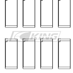 King Conrod Bearing Shell PEUGEOT XW7, TU1, TU3A, TU5JP4 - CR4493XP