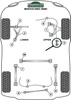 Rear Tie Bar To Axle Bushes Powerflex Polyurethane Bush Heritage Collection Vauxhall / Opel Manta B (1982-1988) PFR80-611H