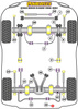 Przedni odbojnik Standard - 60mm Powerflex Road Series Land Rover Range Rover inc Sport, Evoque & Classic & Range Rover Classic (1986-1995) PF32-130-60
