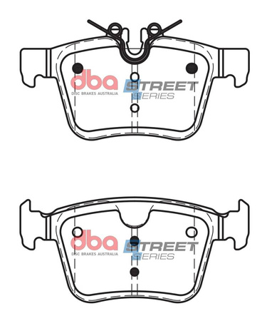 Klocki hamulcowe tylne DBA Brake Pads Street Series Ceramic - DB15059SS