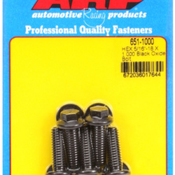 Śruby ARP "5/16"-18 X 1.000 hex black oxide bolts (5pcs)