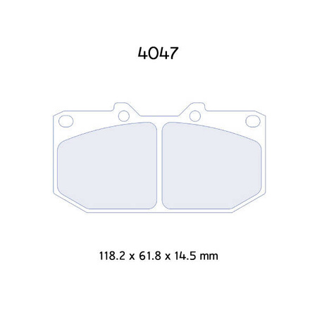 Carbone Lorraine RC6 brake pads - Subaru Impreza GT 2,0 16V Turbo 4WD (99-00)