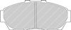 Ferodo Racing DS2500 brake pad front FCP1436H ACURA Integra HONDA CIVIC V Hatchback EG CR-V Integra Coupe'