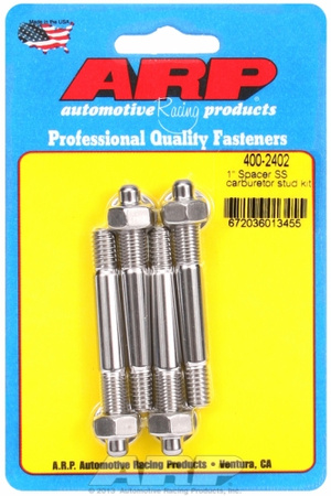 ARP "1"" Spacer SS carburetor stud kit"