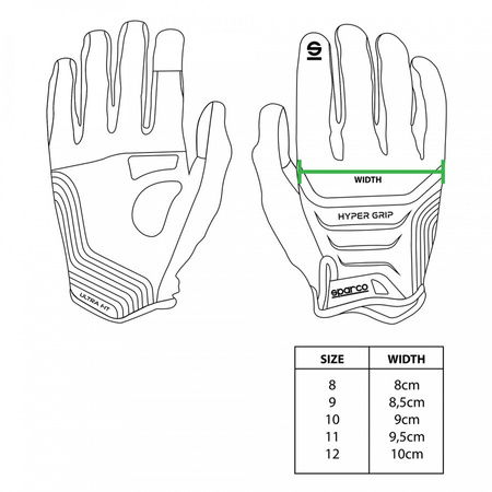 Rękawice dla gracza Sparco Hypergrip