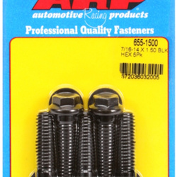 ARP "7/16""-14 X 1.500 hex 1/2 wrenching black oxide bolts" 5pcs
